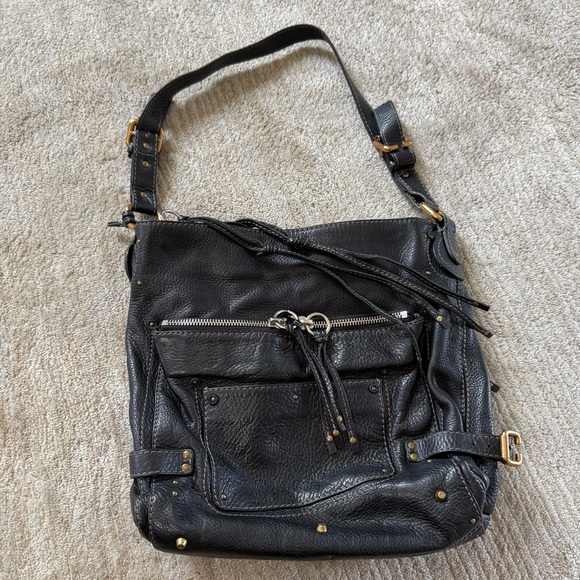 Chloé Black Leather Paddington Padlock Shoulder Bag Tote Vintage Y2K - Picture 6 of 16